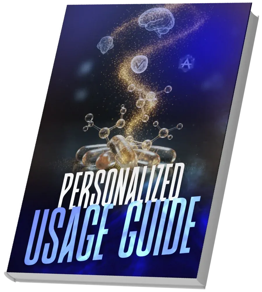 Ebook cover: 'Personalized Usage Guide', shown on the sales page with a $39 value